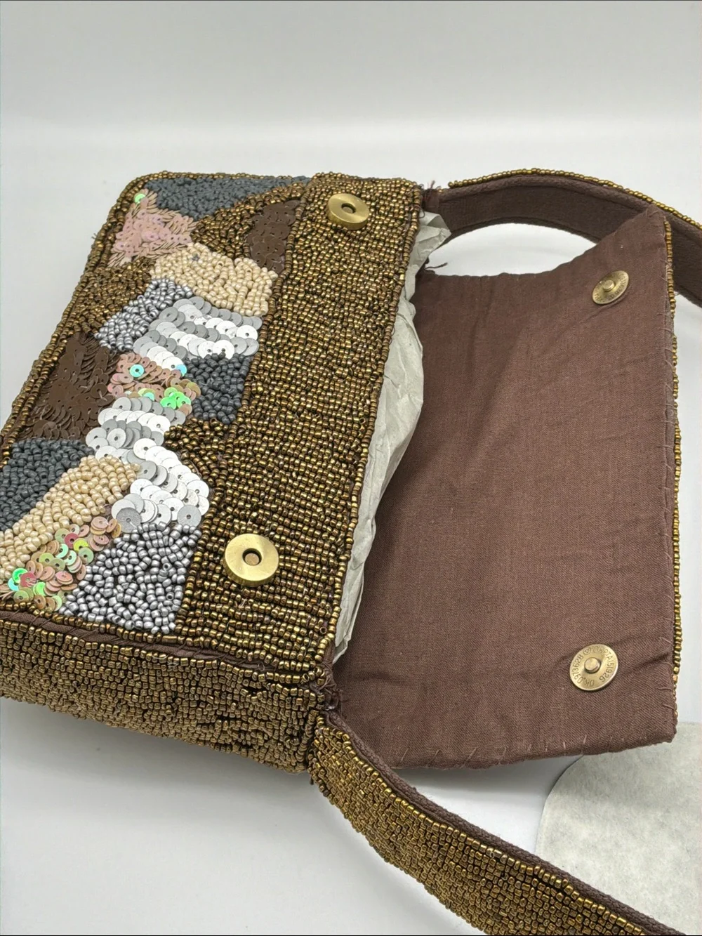 America & Beyond Express Beaded & Sequin Clutch – NWT – MSRP $99